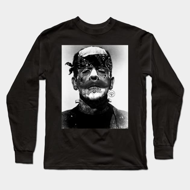 Gangster Franken Long Sleeve T-Shirt by Elrokk86